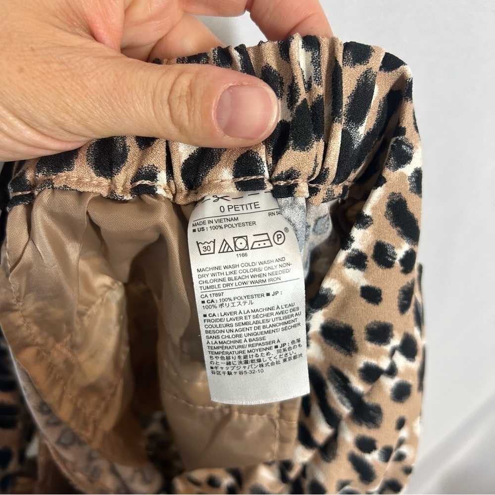 Banana Republic | Hayden Pant Cheetah Print Skinny Pull On Women’s Size 0P - Picture 12 of 15